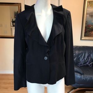 CHAPS dark navy elegant beautiful jacket Sz 12
